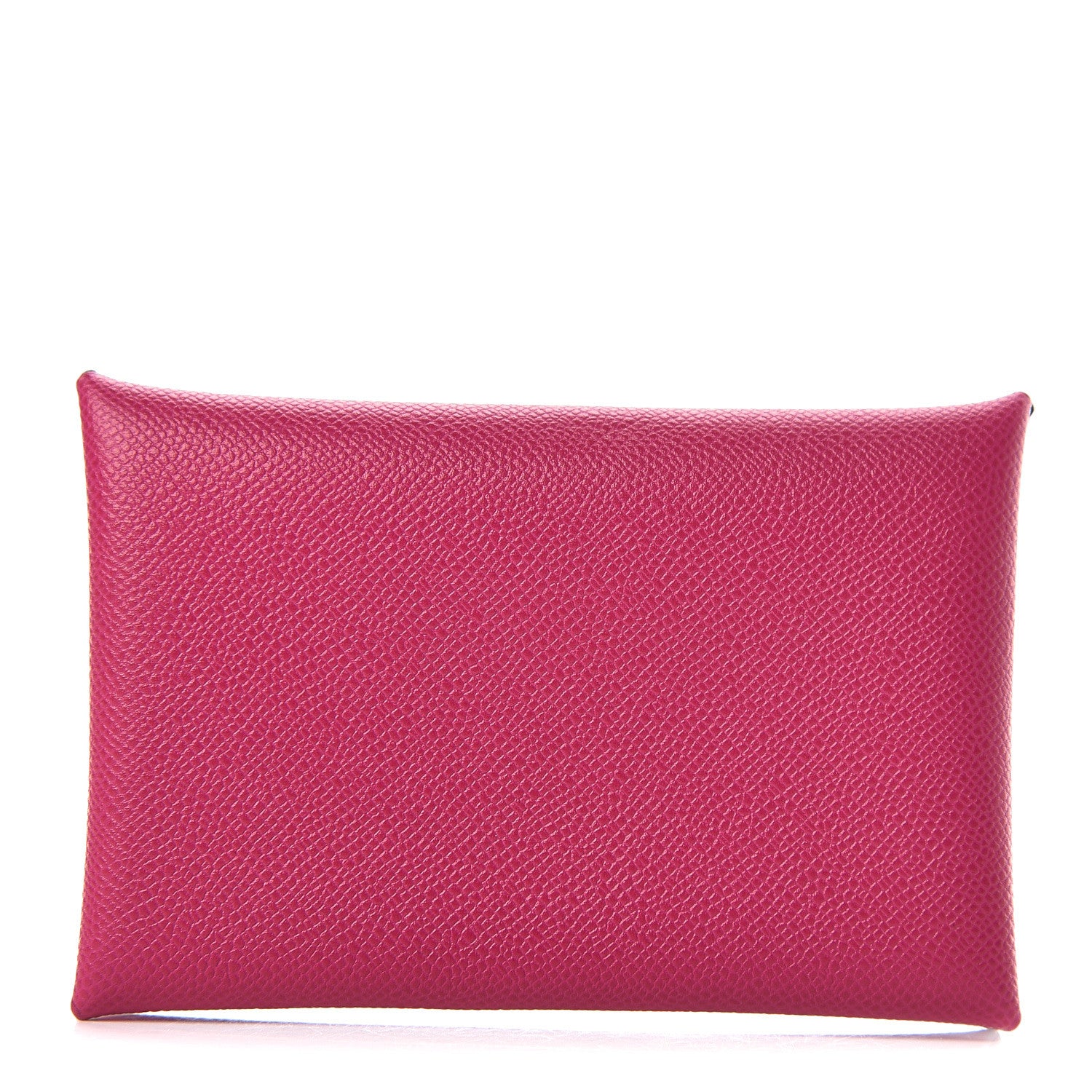 Hermes Grained Monsieur Calvi Card Case Rose Pourpe 1 of 8