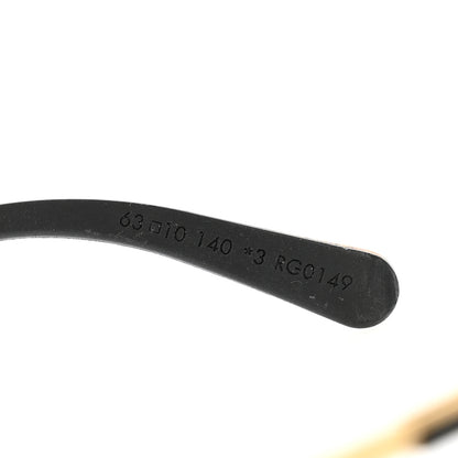 Louis Vuitton Metal Monogram Grease Sunglasses Z1172W Gold 7 of 9