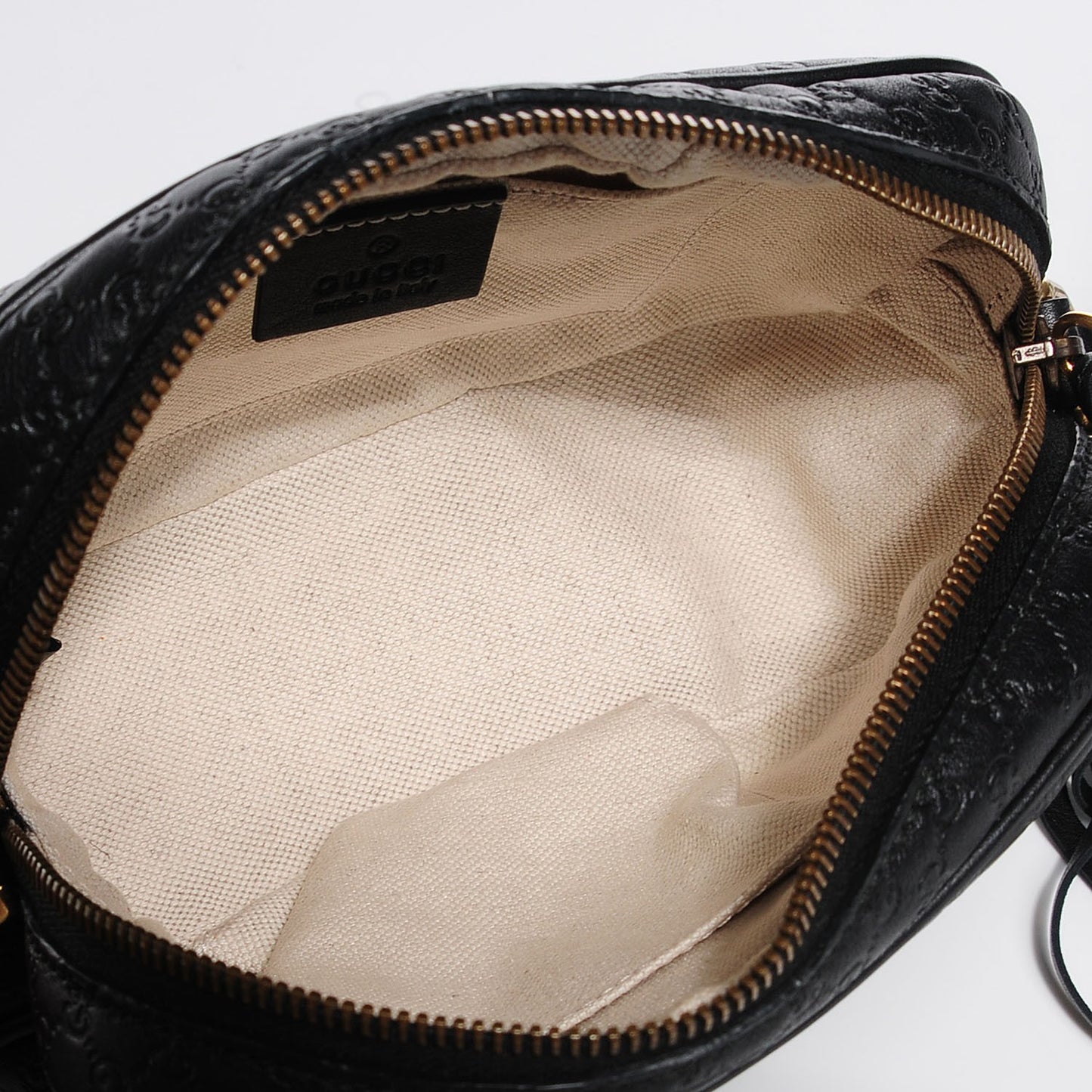 Microguccissima Sunshine Disco Crossbody Bag Black
