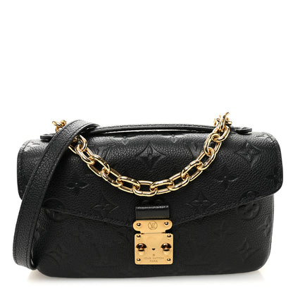 Louis Vuitton Empreinte Pochette Metis East West Black 1 of 9