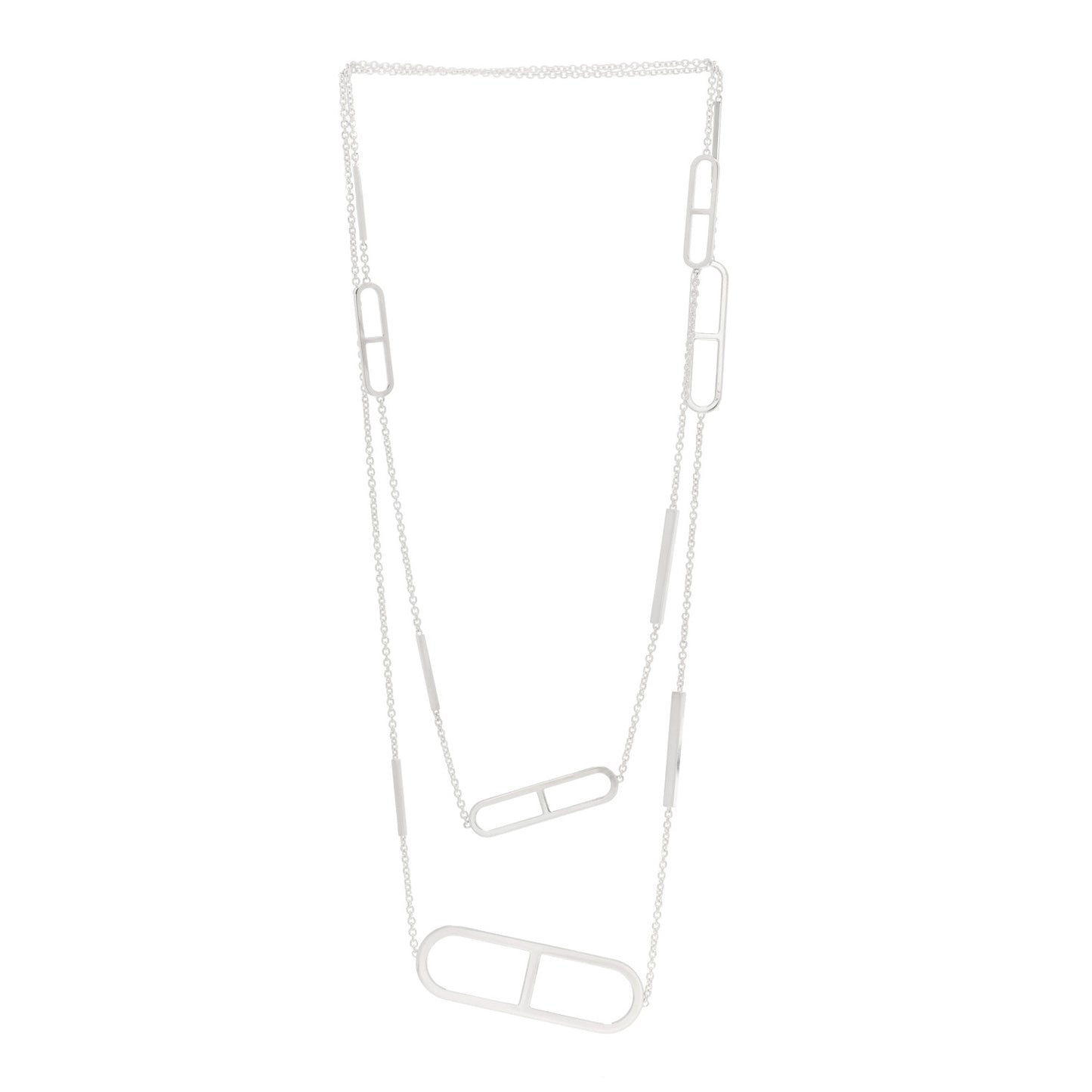 Sterling Silver Ever Chaine d'Ancre Long Necklace 120