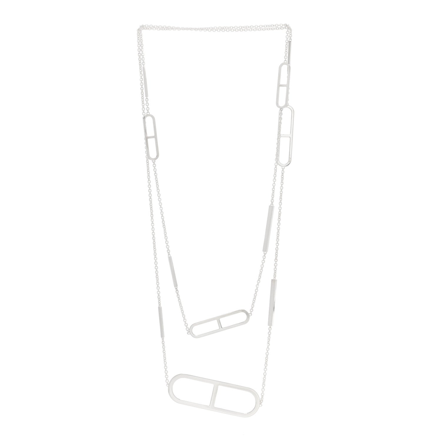 Hermes Sterling Silver Ever Chaine d'Ancre Long Necklace 120 2 of 4
