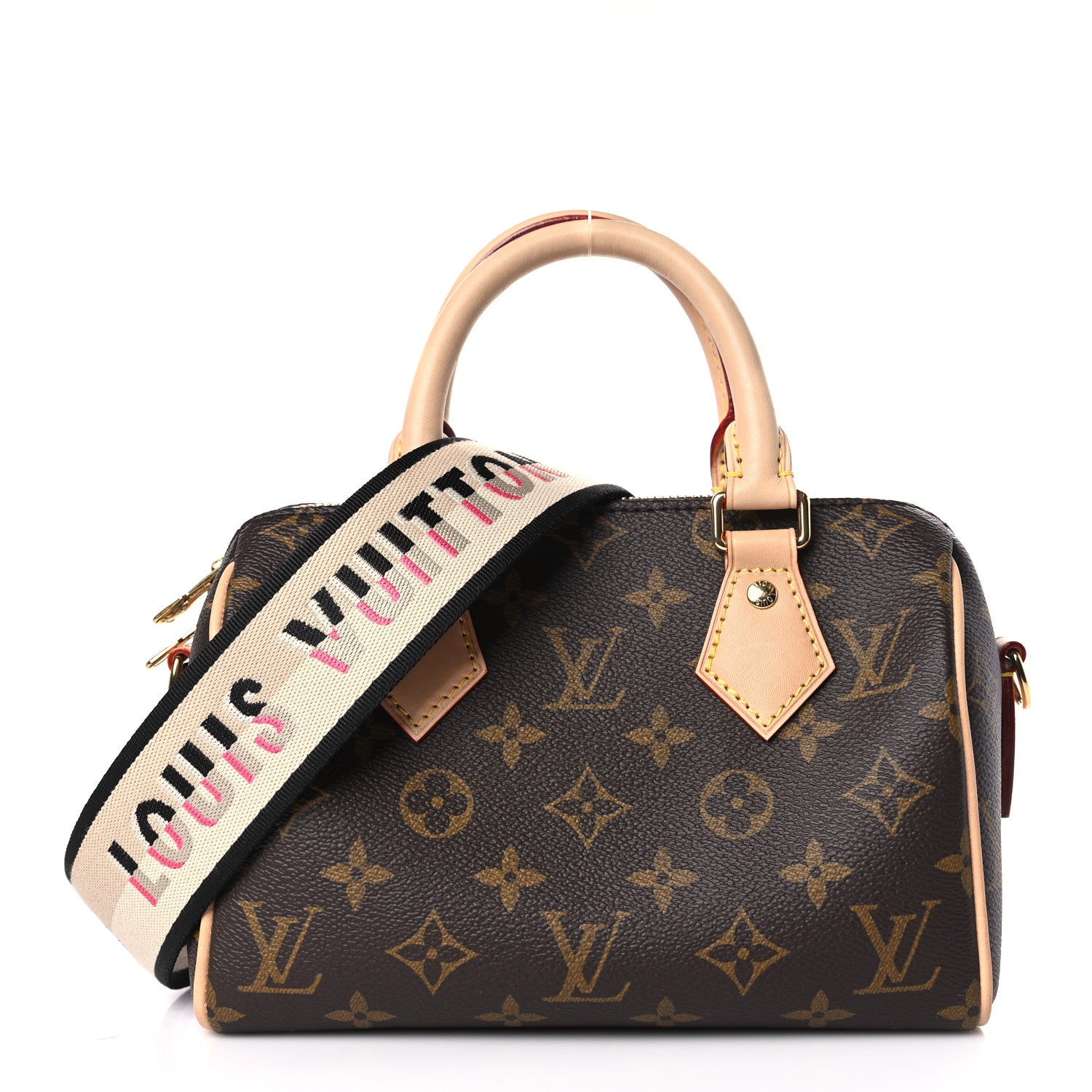 Louis Vuitton Monogram Speedy Bandouliere 20 Black 1 of 8