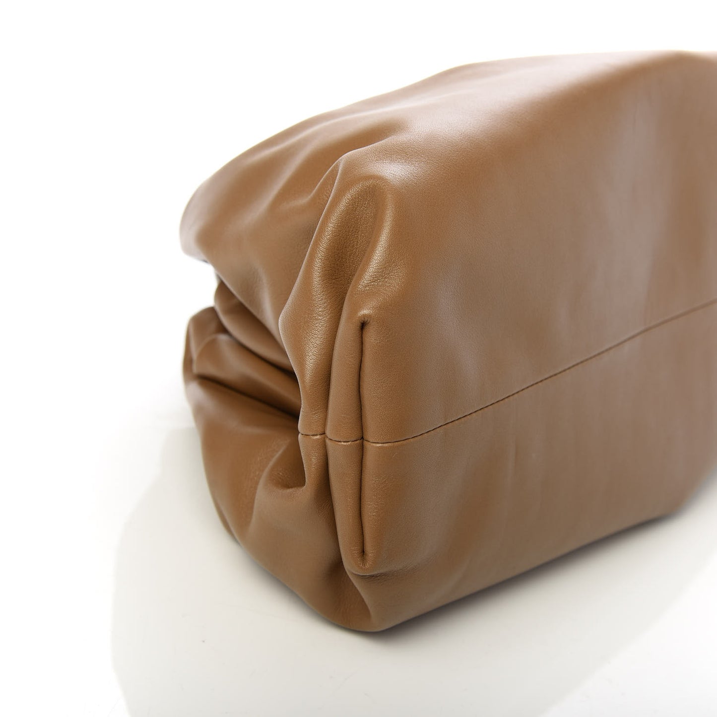 Smooth Butter Calf The Pouch Oversized Clutch Cammello