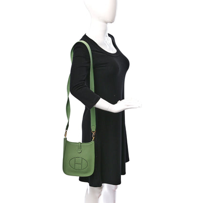Hermes Taurillon Maurice Evelyne TPM Vert Criquet 2 of 9