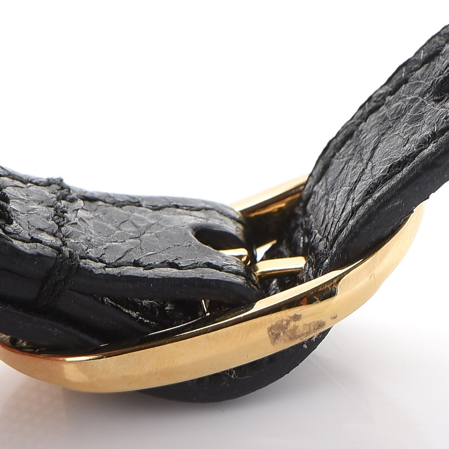Balenciaga Agneau Arena Giant 12 Gold Hardware Bracelet S Black 5 of 5