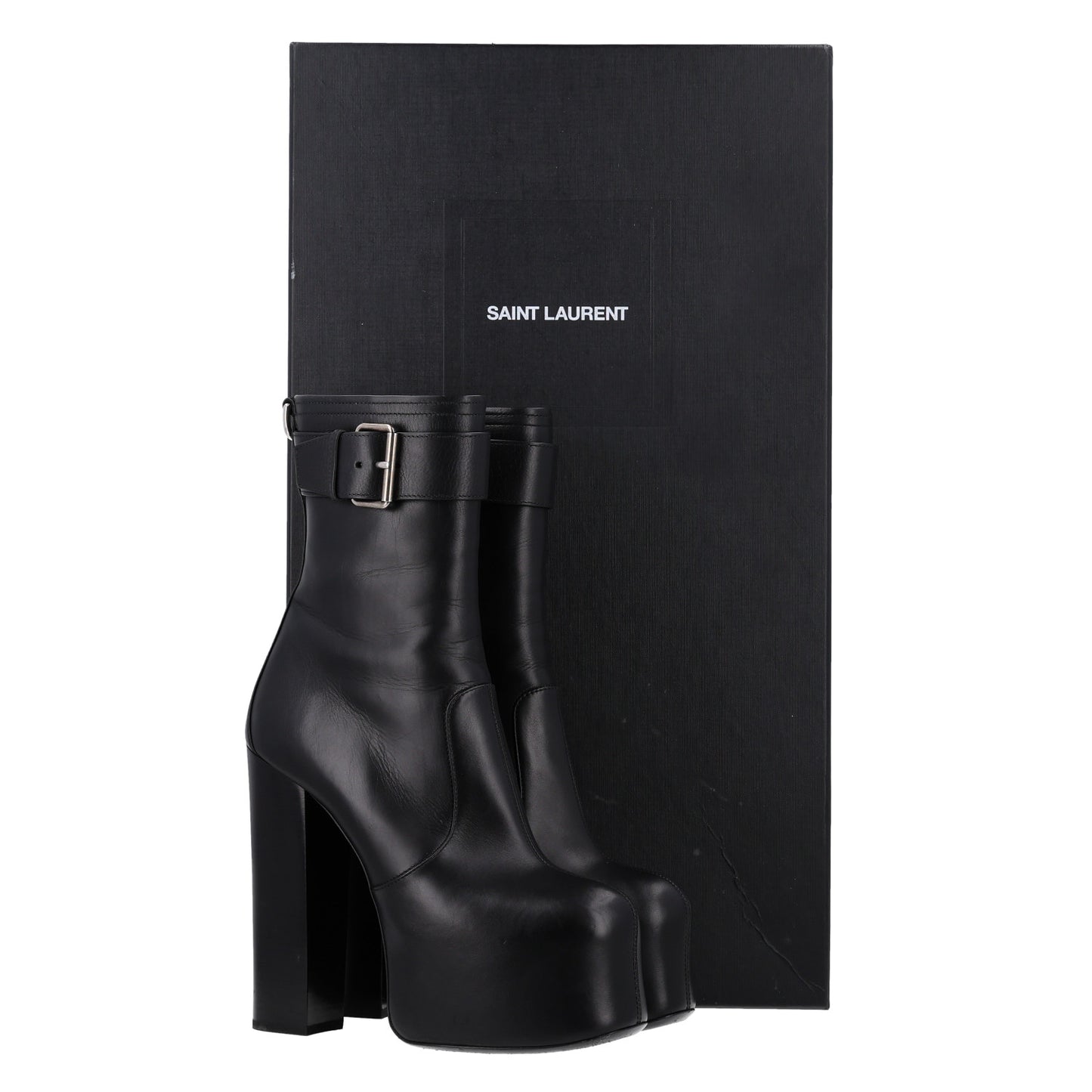 Calfskin Mina 95 Boots 40 Black
