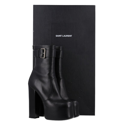 Saint Laurent Calfskin Mina 95 Boots 40 Black 10 of 10