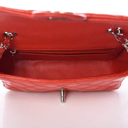 Chanel Patent Calfskin Quilted Mini Rectangular Flap Red 5 of 10