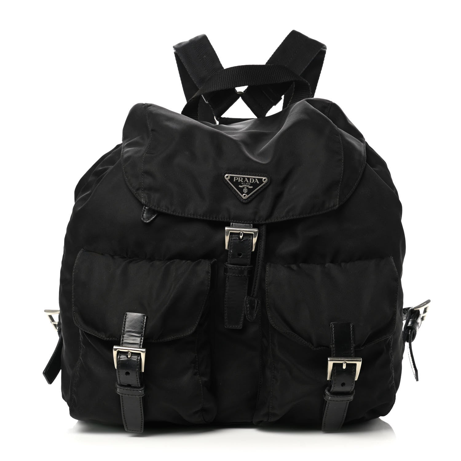 Prada Nylon Vela Medium Backpack Black 1 of 21