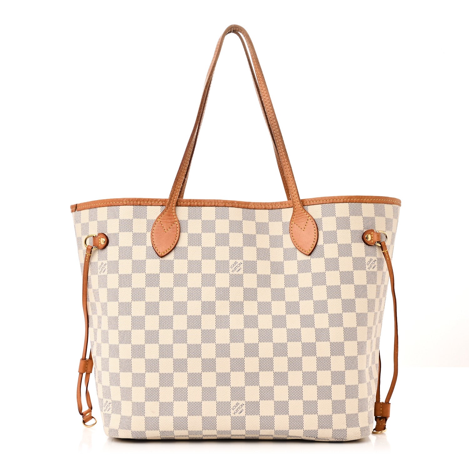 Louis Vuitton Damier Azur Neo Neverfull MM Rose Ballerine 1 of 9