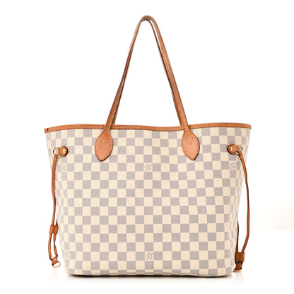 Louis Vuitton Damier Azur Neo Neverfull MM Rose Ballerine 1 of 9