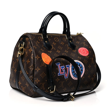 Louis Vuitton Monogram My World Tour Speedy Bandouliere 30 Black 2 of 9