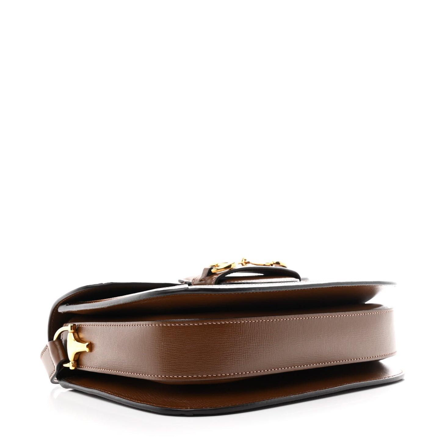 GG Supreme Monogram Horsebit 1955 Shoulder Bag Beige Brown Sugar