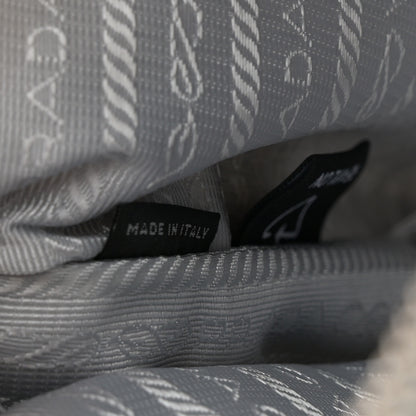 Prada Re-Nylon Saffiano Double Pouch Shoulder Bag Fiordaliso 7 of 13