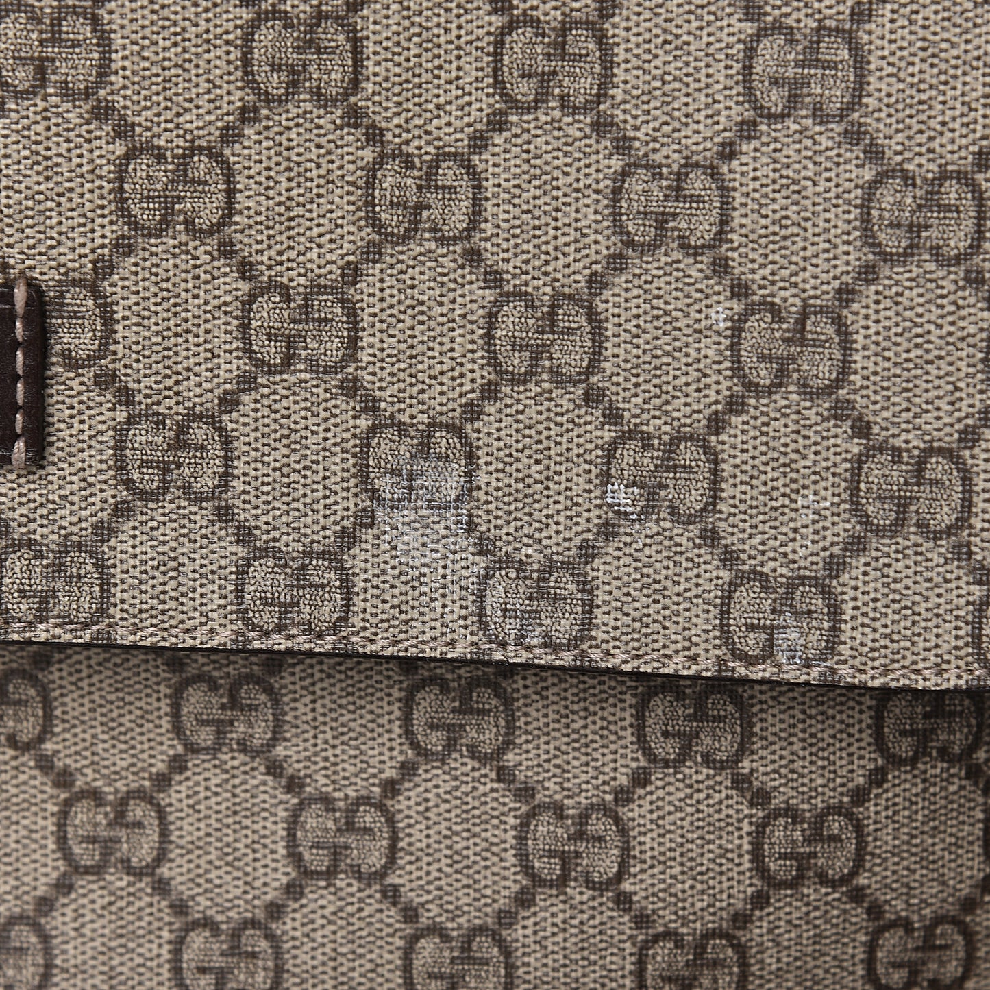 GG Plus Monogram Messenger Diaper Bag Dark Brown
