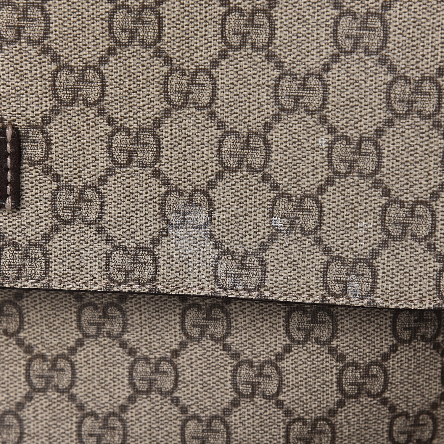 Gucci GG Plus Monogram Messenger Diaper Bag Dark Brown 10 of 12