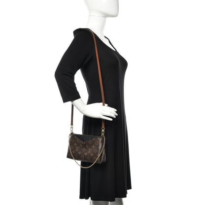 Louis Vuitton Monogram Pallas Clutch Black 2 of 11