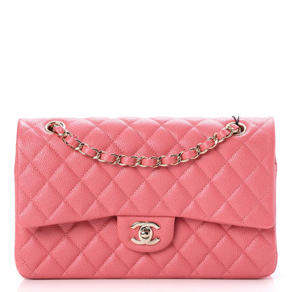 Chanel Caviar Quilted Medium Double Flap Pink 1 of 8