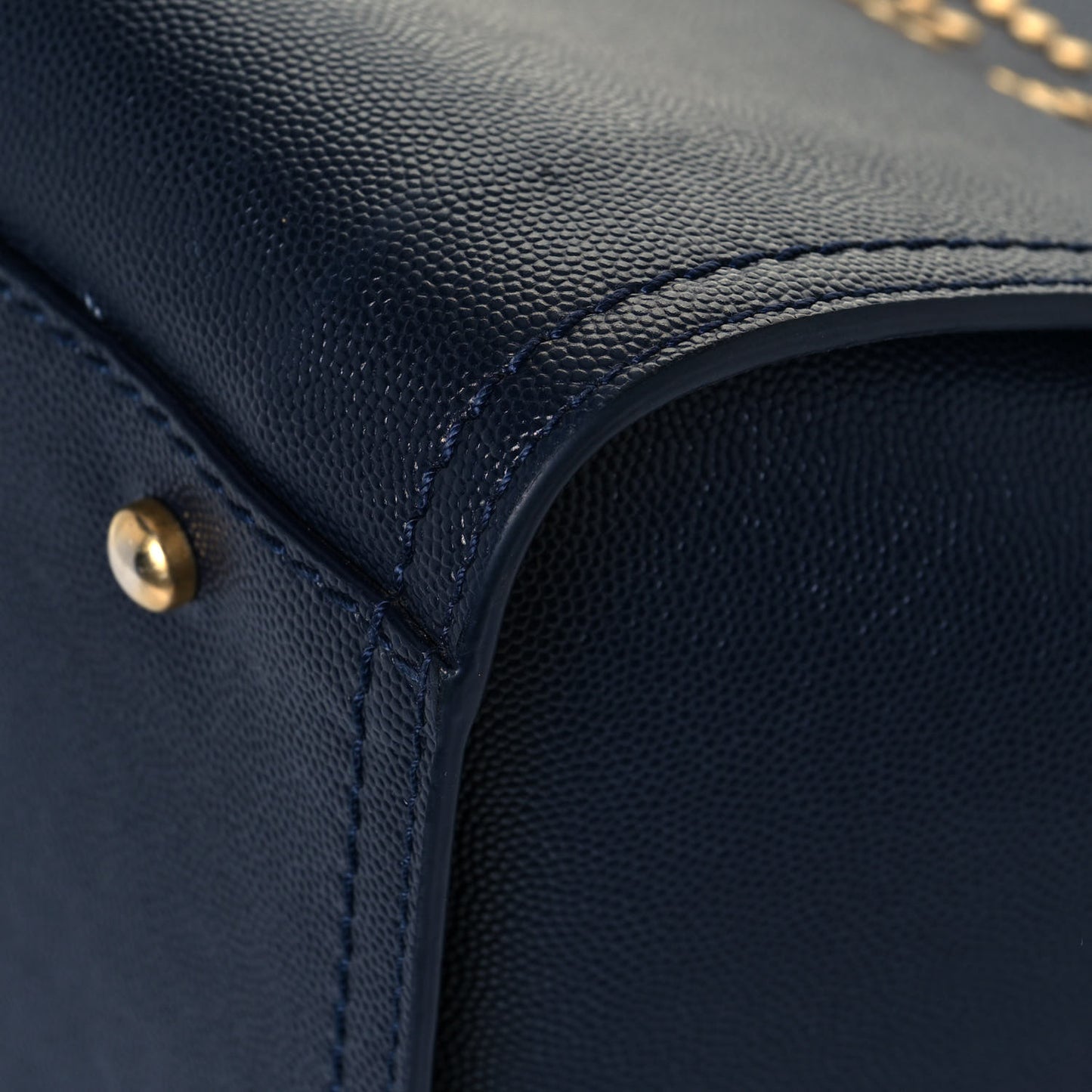 Caviar Small Studded Deauville Tote Blue