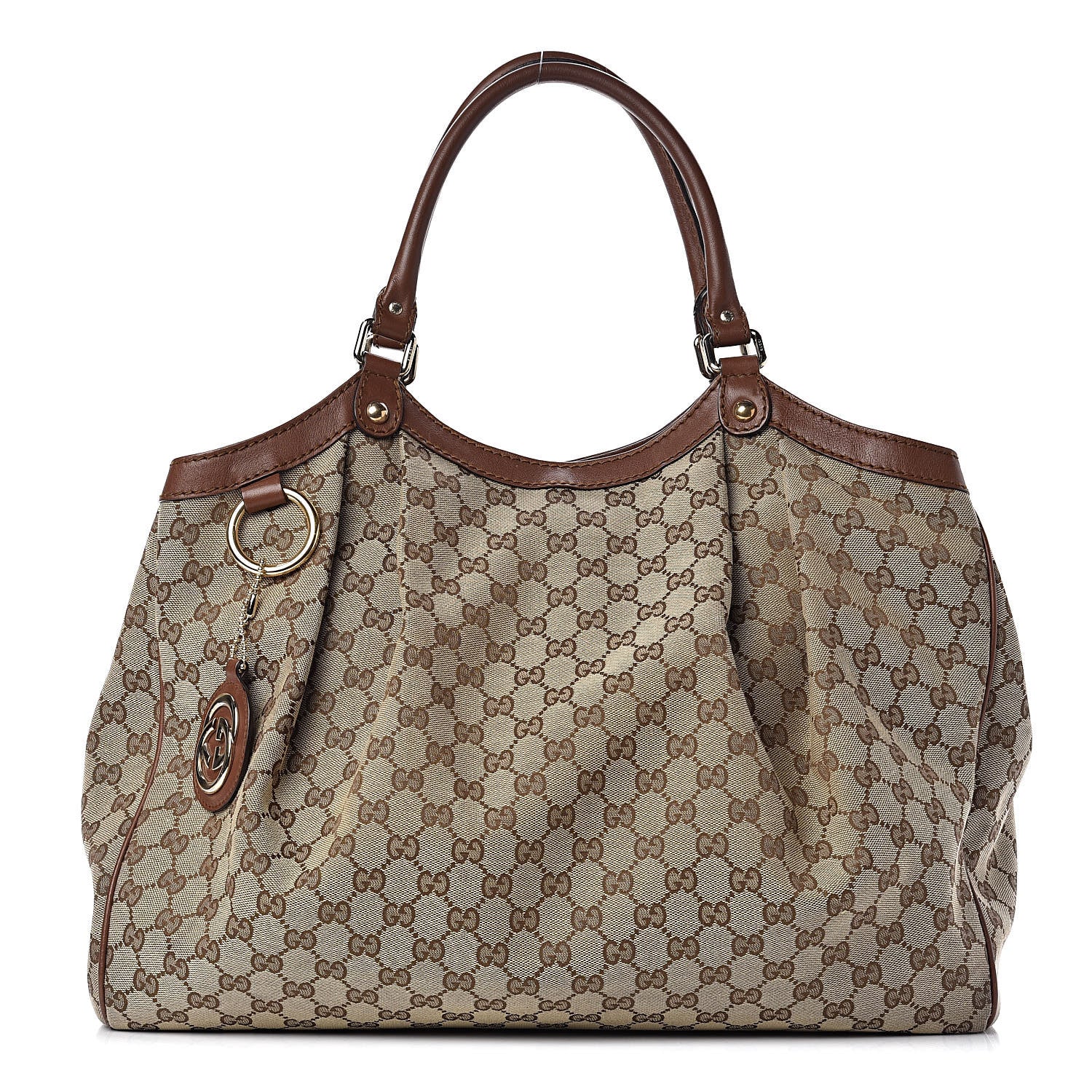 Gucci Monogram Large Sukey Tote Brown 1 of 15