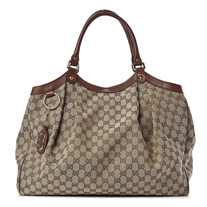 Gucci Monogram Large Sukey Tote Brown 1 of 15
