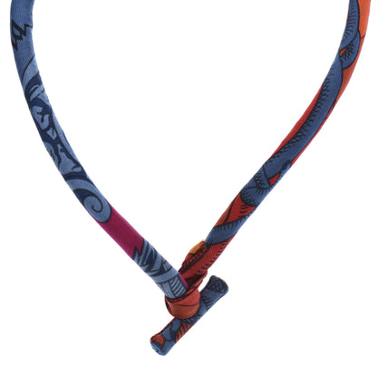 Hermes Silk Collier En Soie Petit H Necklace 1 of 6