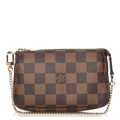 Louis Vuitton Damier Ebene Mini Pochette Accessories 1 of 8