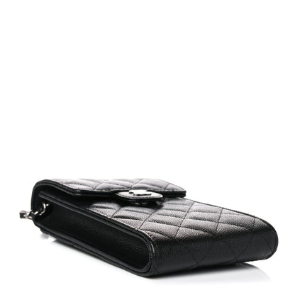 Chanel Caviar Quilted Classic Phone Holder Black 4 of 11