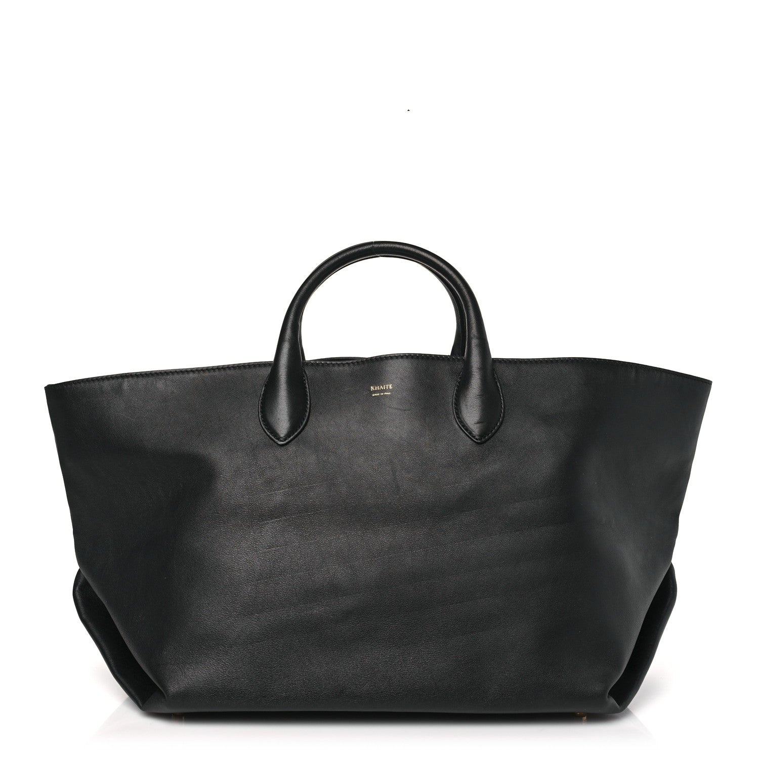 Khaite Smooth Calfskin Medium Amelia East West Tote Black 1 of 8