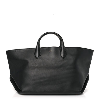 Khaite Smooth Calfskin Medium Amelia East West Tote Black 1 of 8