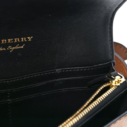 Burberry House Check Bridle Calfskin Small Madison Buckle Bag Tan 11 of 11