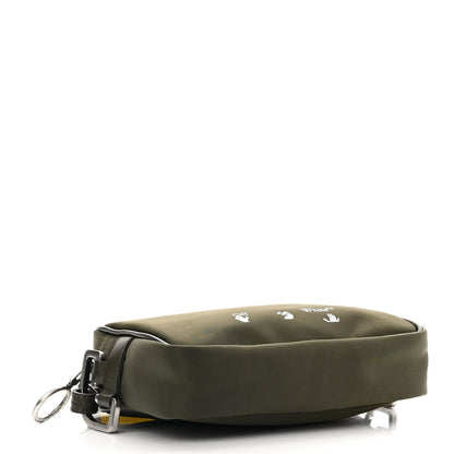 Off-White Nylon Logo Print Crossbody Bag Olive Green 4 of 9