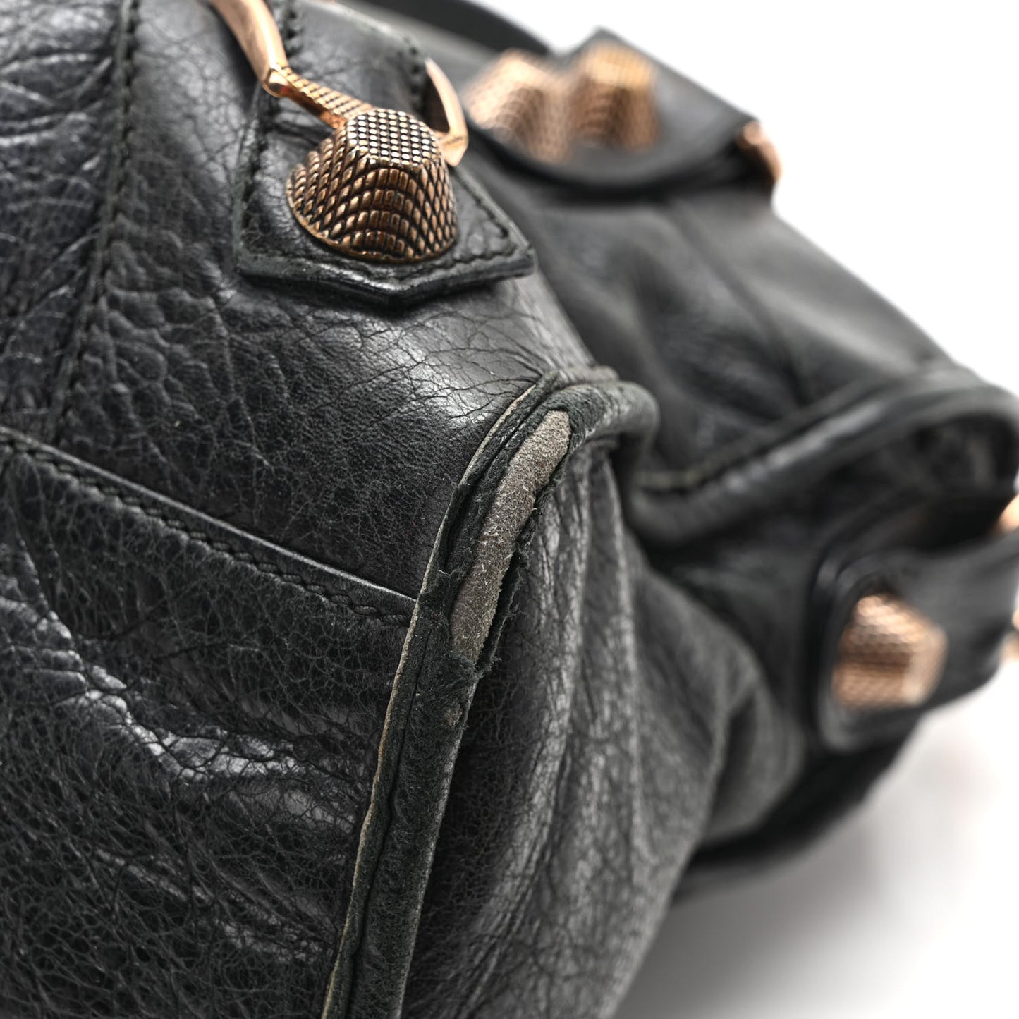 Agneau Giant 21 Rose Gold Hardware City Black