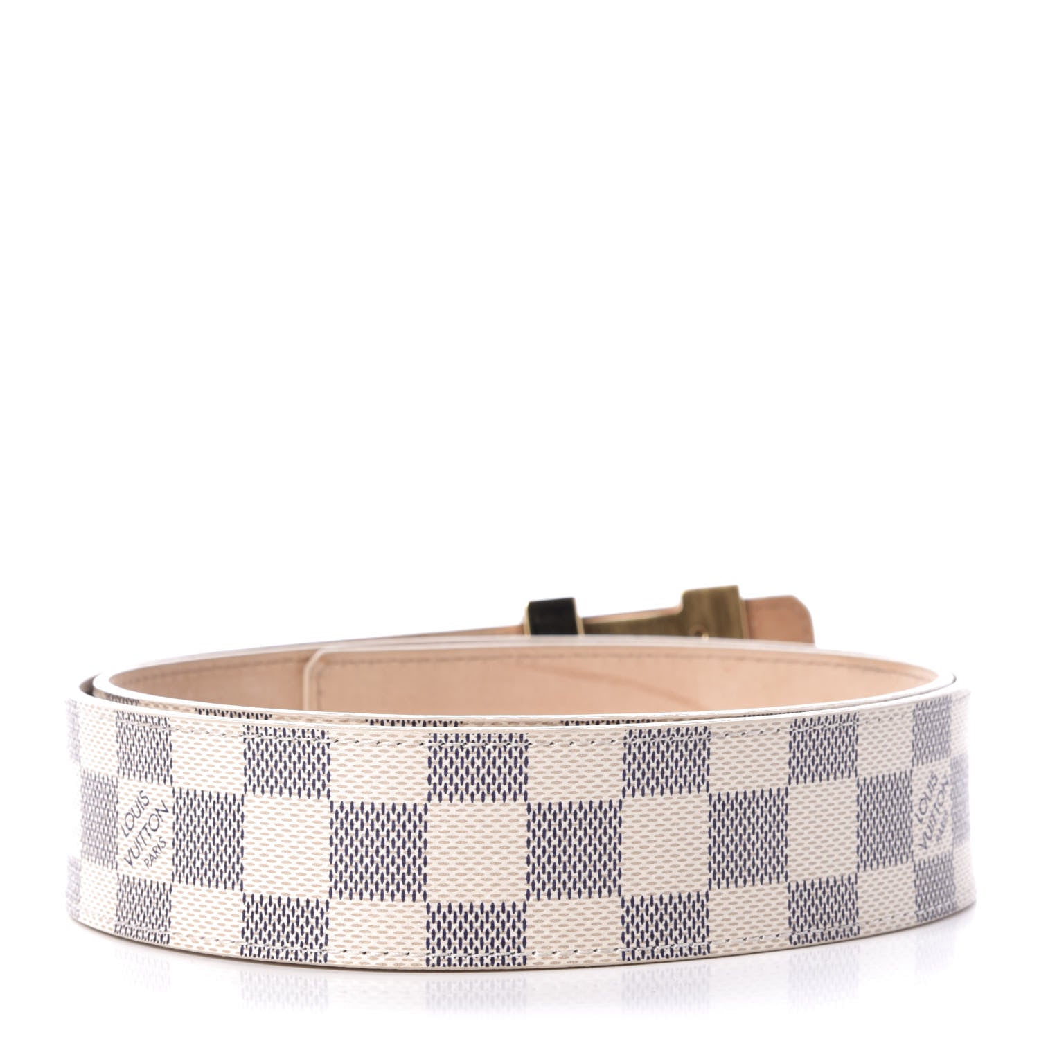 Louis Vuitton Damier Azur LV Initiales Belt 90 36 2 of 7