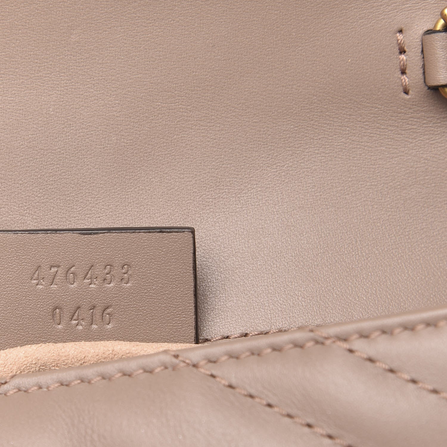 Gucci Calfskin Matelasse Super Mini GG Marmont Shoulder Bag Porcelain Rose 7 of 10