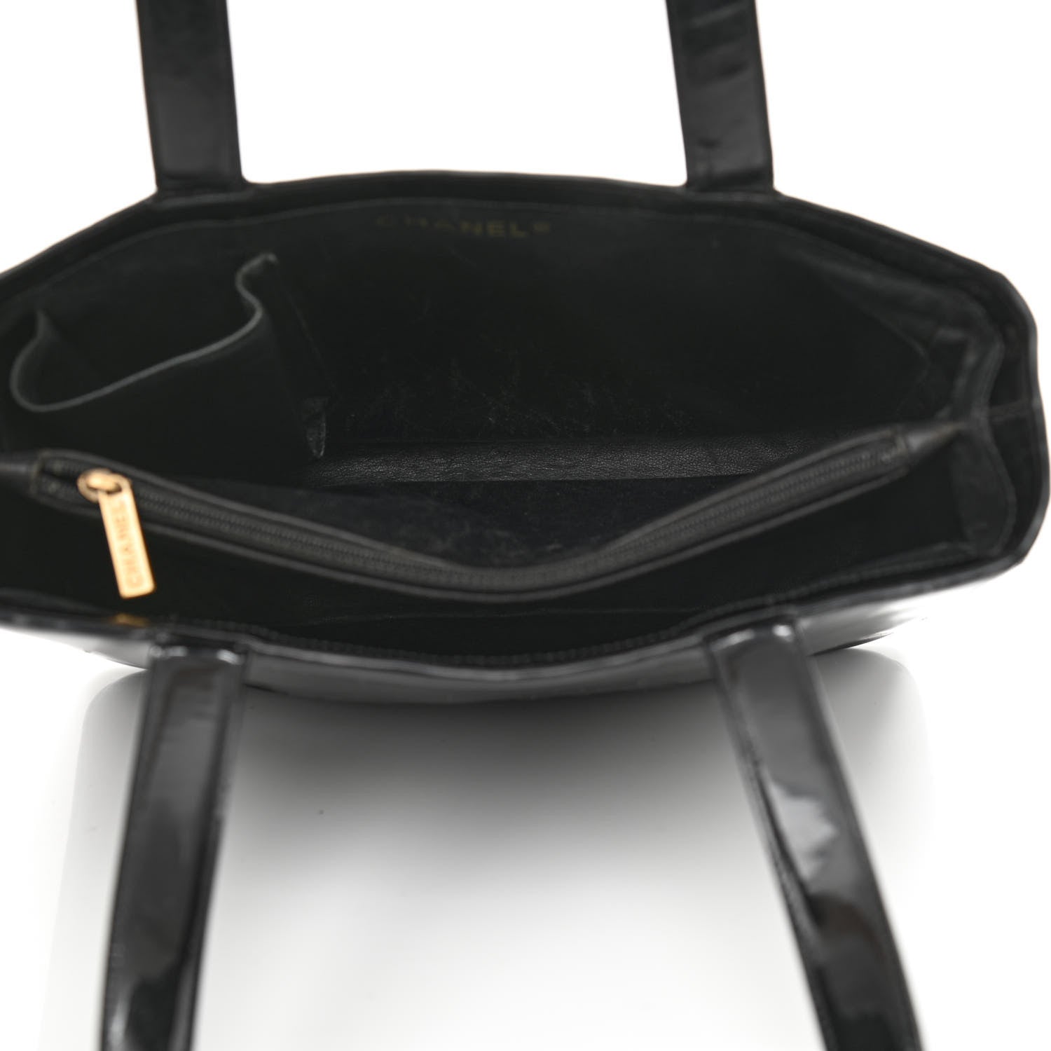 Chanel Patent Tote Black 1140642 – FASHIONPHILE