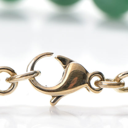 Tiffany 18K Yellow Gold Aventurine Paloma Picasso Villa Paloma Palm Bracelet 6 of 9