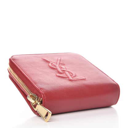 Saint Laurent Goatskin Belle de Jour French Wallet Rouge Orient 4 of 6