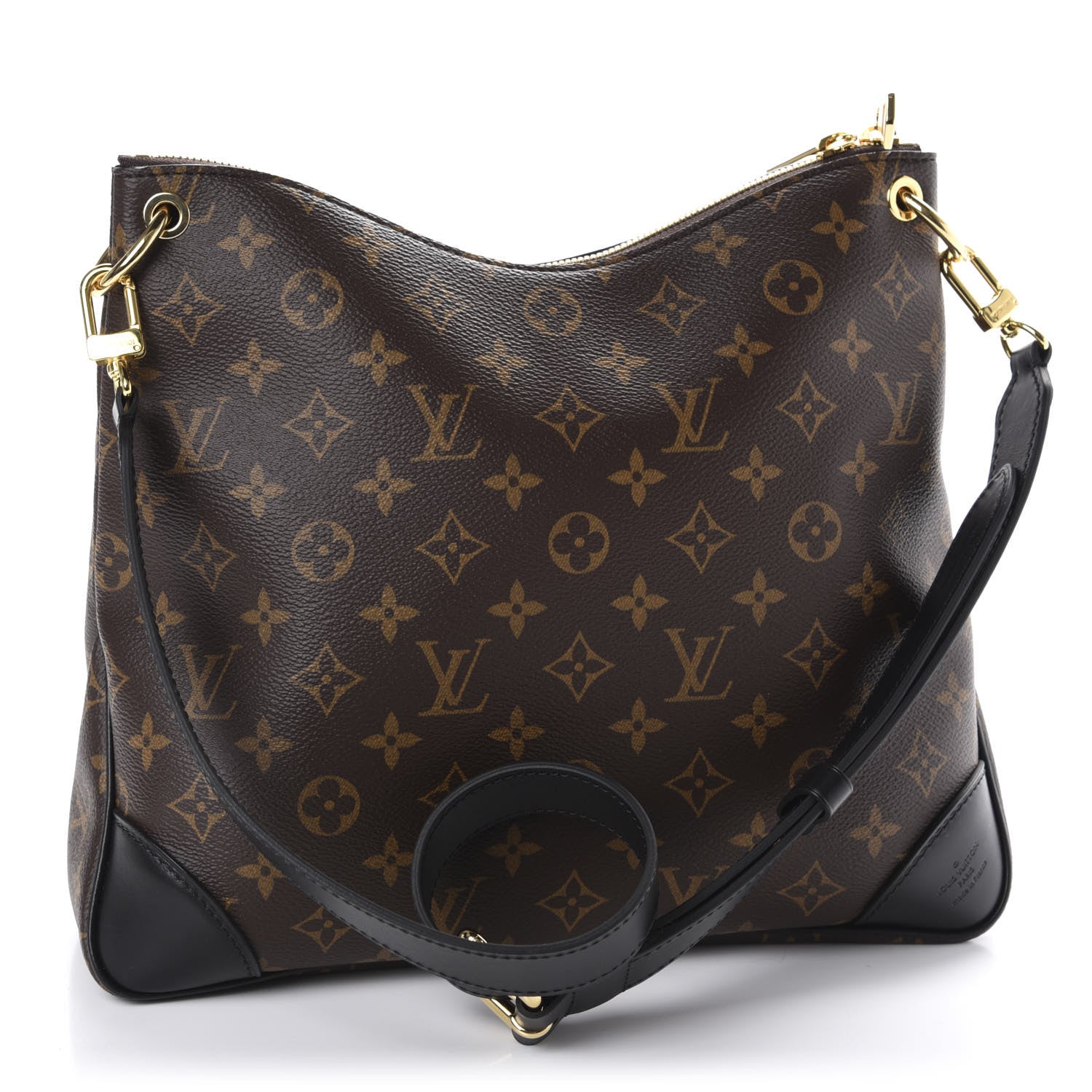 Louis Vuitton Monogram Odeon MM Black 3 of 10