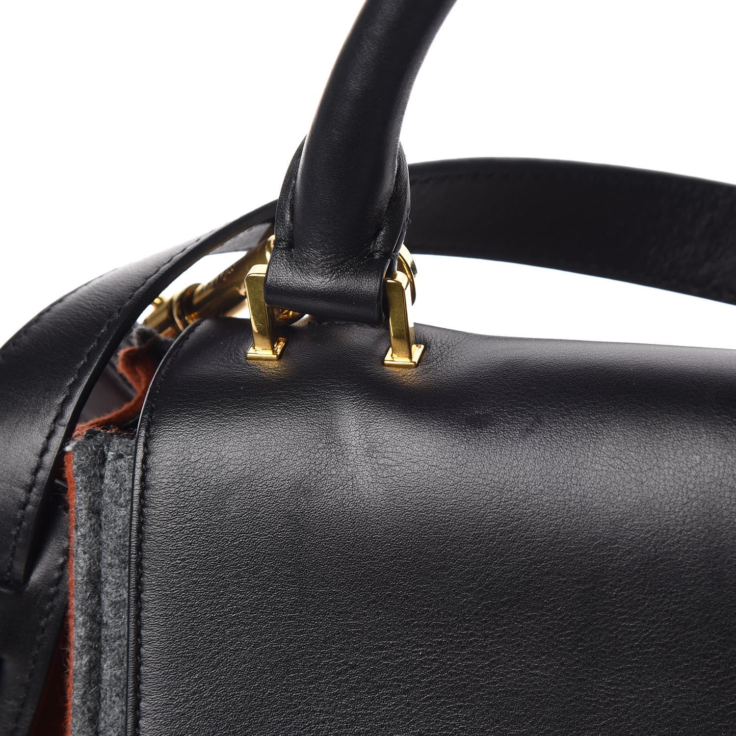 Celine Felt Smooth Calfskin Tri-color Medium Trapeze Brick 11 of 12