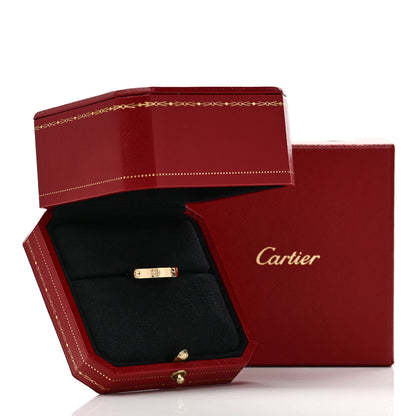 Cartier 18K Yellow Gold 3.5mm LOVE Wedding Band Ring 53 6.5 5 of 5