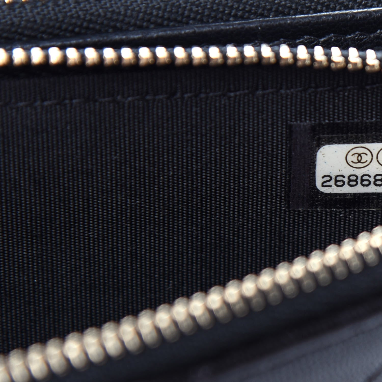Chanel Goatskin Quilted CC Clutch With Chain Black 8 of 11