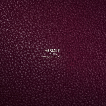 Hermes Taurillon Clemence Picotin Lock TGM Rose Pourpre 6 of 10