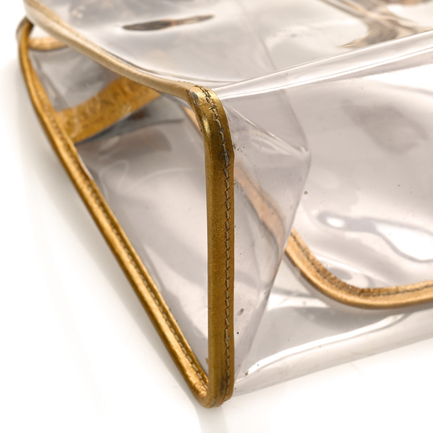 Chanel Vinyl Naked Tote Gold 7 of 10