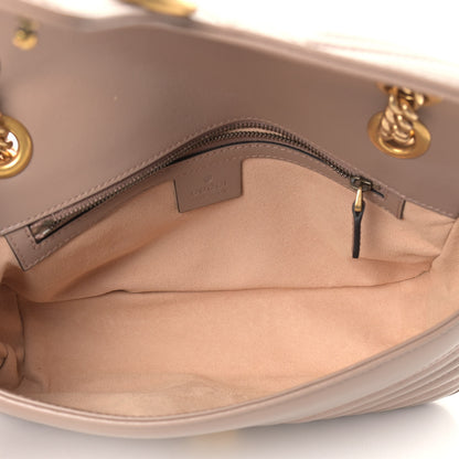 Gucci Calfskin Matelasse Small GG Marmont Shoulder Bag Porcelain Rose 5 of 11