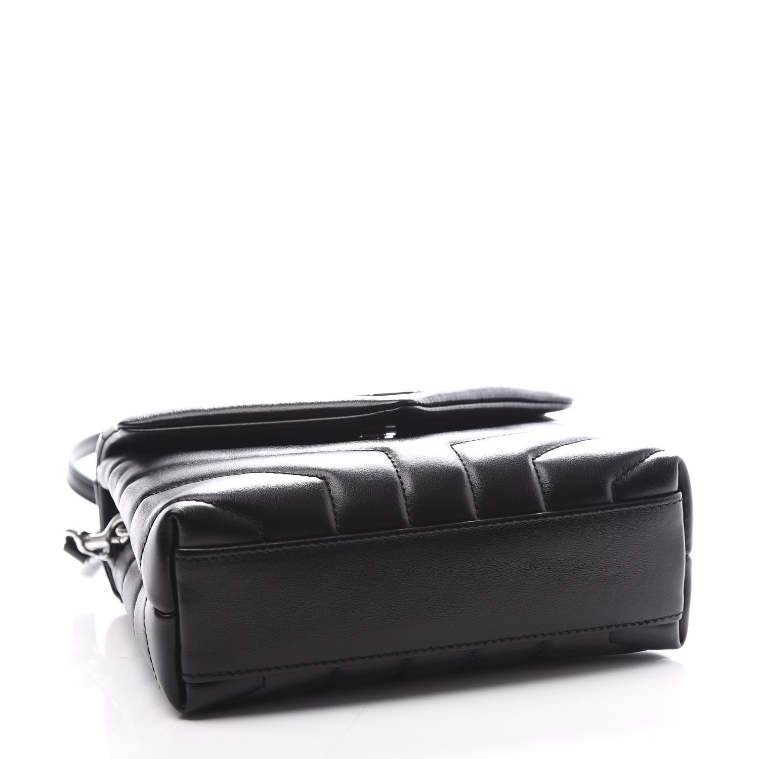 Saint Laurent Calfskin Y Quilted Monogram Toy Loulou Crossbody Bag Black 3 of 11