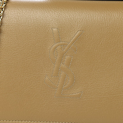 Saint Laurent Calfskin Belle de Jour Chain Clutch Beige 9 of 10