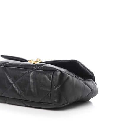 Chanel Goatskin Quilted Medium 19 Flap Black 7 of 10
