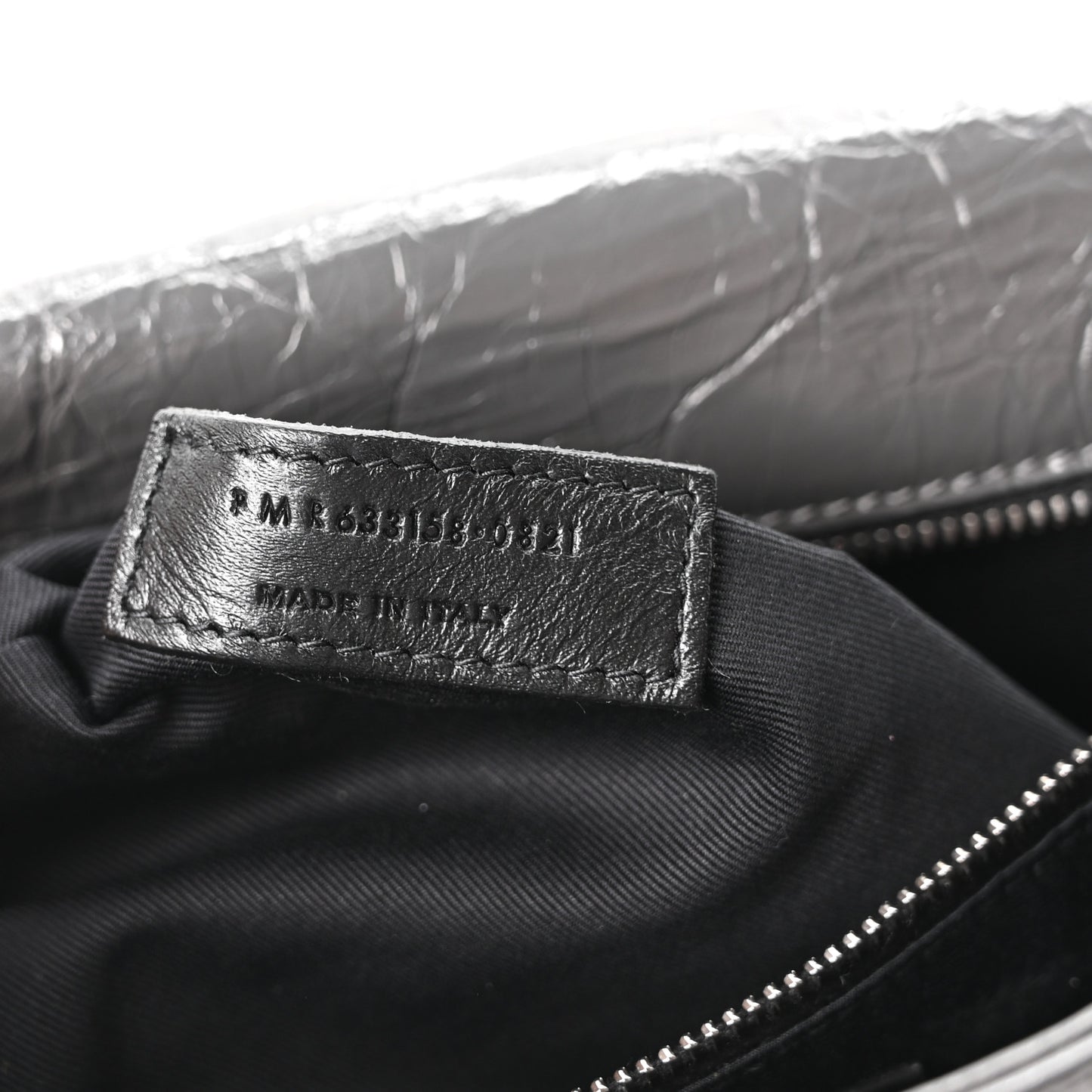 Crinkled Calfskin Matelasse Monogram Medium Niki Chain Satchel Storm